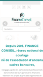 Mobile Screenshot of financeconseil.fr