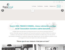 Tablet Screenshot of financeconseil.fr